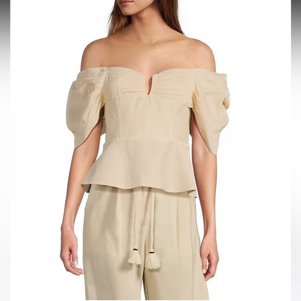 NWT Antonio Melani x Style by Simkins Coordinating Lynn Linen Blend Top - Picture 13 of 16